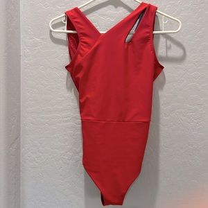 Five Dancewear red leotard